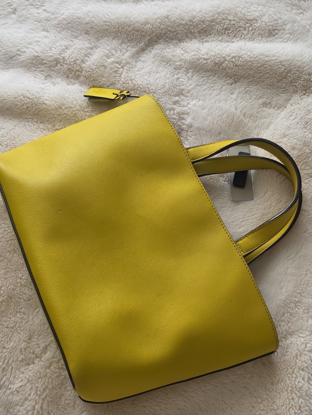 kate spade New York Yellow Leather Tote Bag - Picture 2 of 6